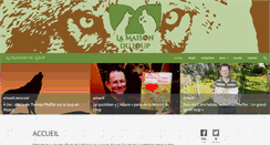 Desktop Screenshot of maisonduloup.org