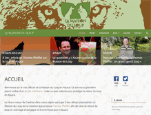 Tablet Screenshot of maisonduloup.org
